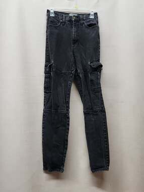 Universal Thread Black Straight-Leg Cargo Jeans